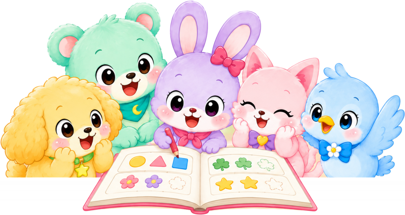 ASOBI FIRST LABの5人のキャラクター
