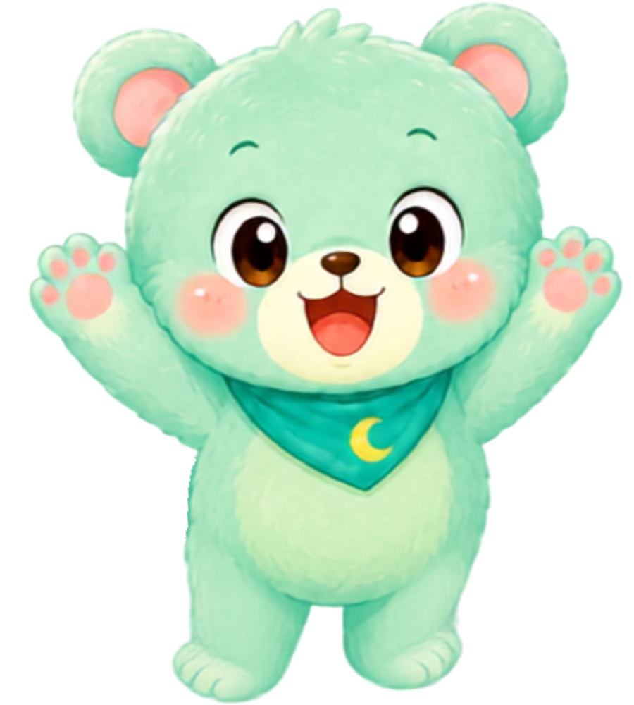 応援する青いことりのキャラクター